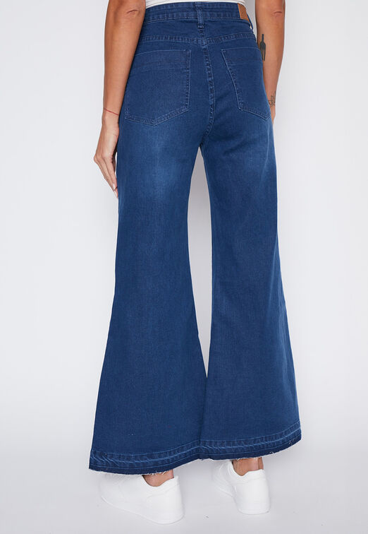 Jeans Mujer Azul Wide Leg Family Shop