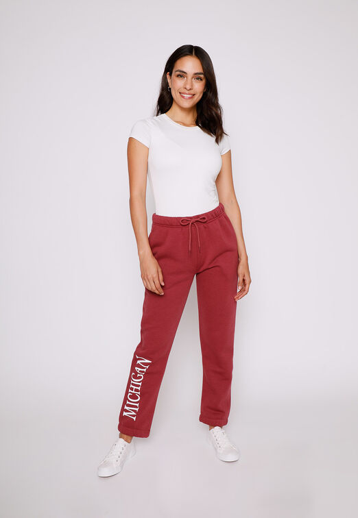 Pantalon Buzo Mujer Burdeo Michigan Family Shop