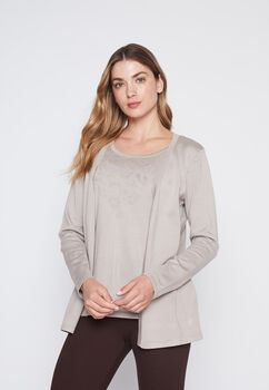 Sweater Mujer Beige Tapado  Family Shop