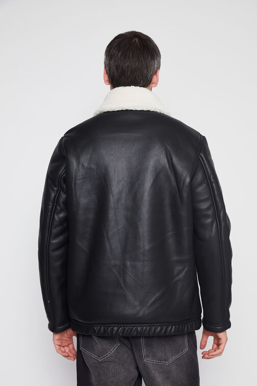 Chaqueta Hombre Negro Forrado Family Shop