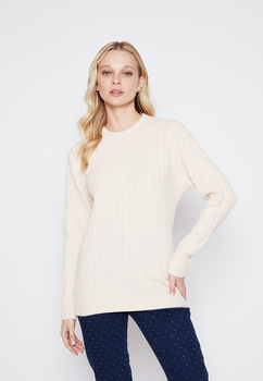 Sweater Mujer Crudo Trenzas Family Shop