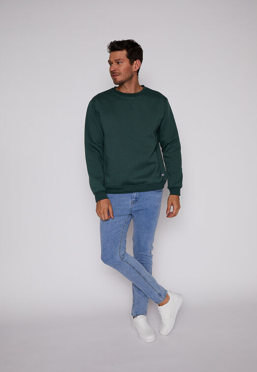 Poleron Cuello Redondo Verde Family Shop