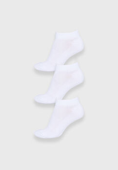 Mujer  Calcetin 3 Pares  Blanco  Basico Corto Family Shop