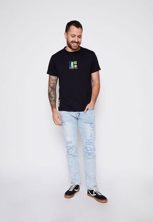 Jeans Slim Destroyed Celeste Family Shop