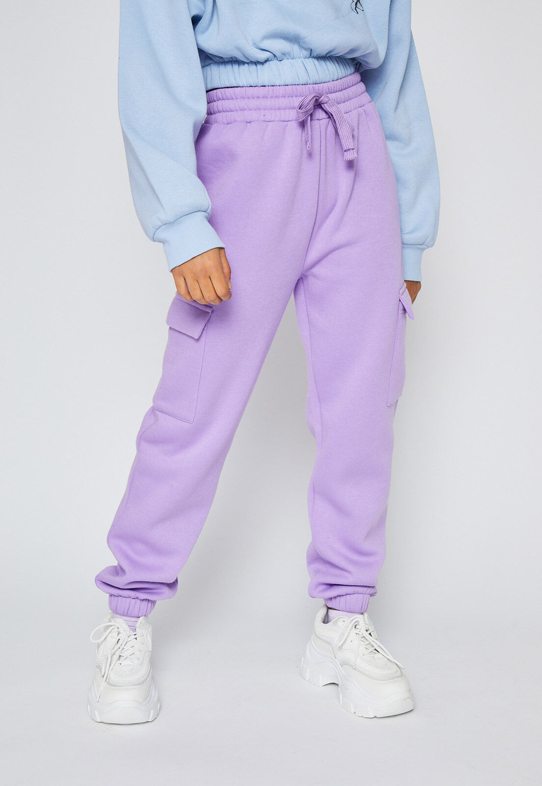 Pantal n Buzo Jogger Cargo Lila Family Shop