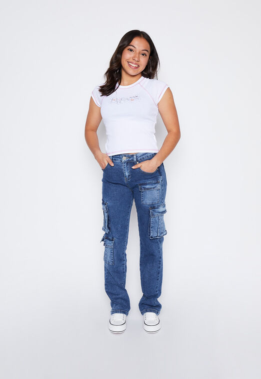 Jeans Lola Azul Multibolsillo Family Shop