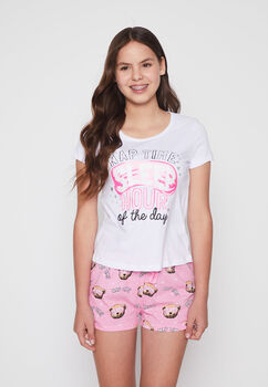 Lola  Pijama Corto  Rosado   Family Shop