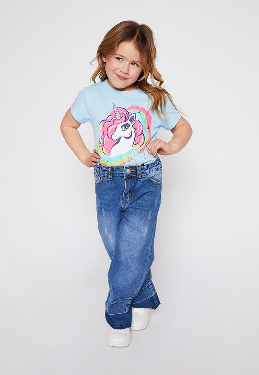 Jeans Wid Leg Basta Azul Family Shop