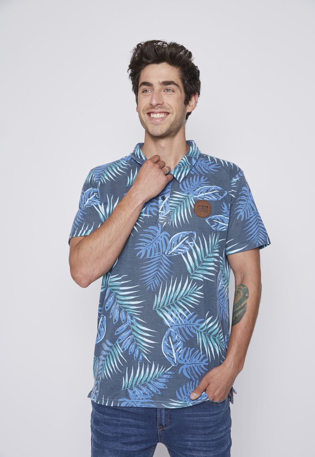 Poleras new arrivals floreadas hombre