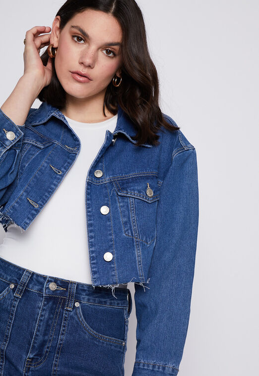 Chaqueta Manga Larga Denim Azul Family Shop