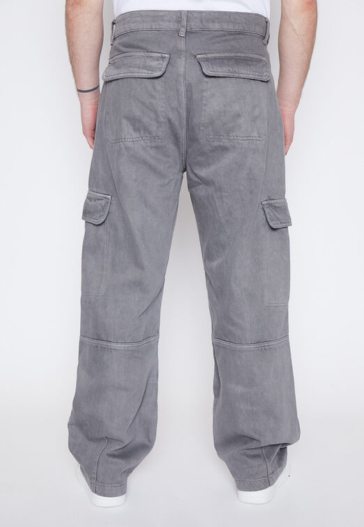 Pantalon Hombre Gris Cargo Family Shop