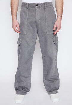 Pantalon Hombre Gris Cargo Family Shop