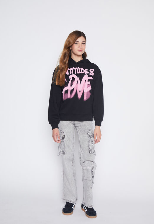 Poleron Lola Negro Love Family Shop