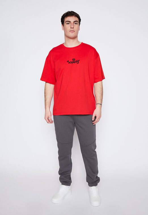 Polera Hombre Rojo Graffiti Family Shop