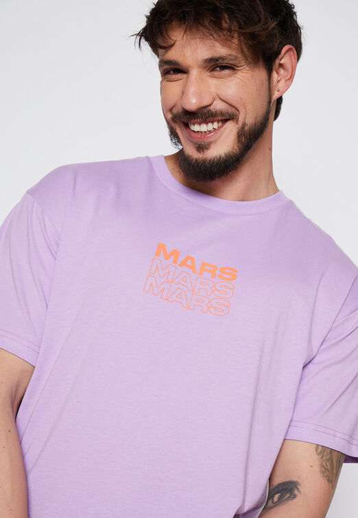 Polera Hombre Lila Galaxia Family Shop