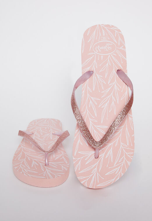 Hawaiana Mujer Glitter Ramas Beige Family Shop