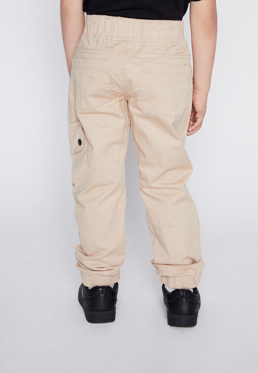 Pantalon Nino Beige Jogger Bolsillo Family Shop