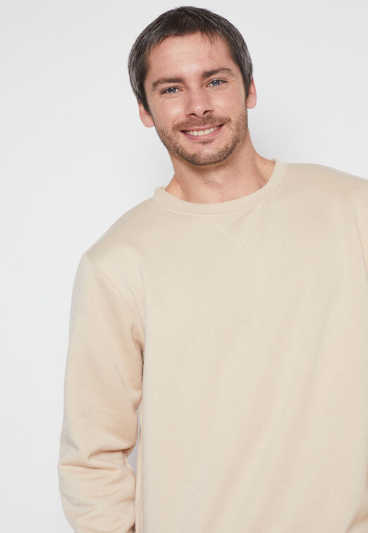 Poleron Hombre Beige Basic Family Shop