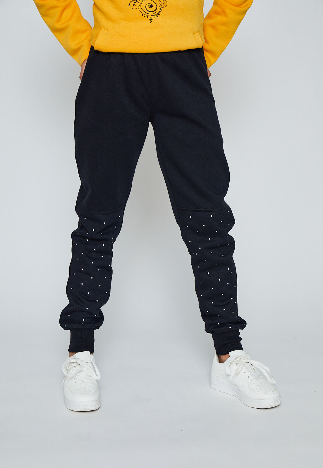Pantal n Buzo Aplicaci n Diamante Negro Family Shop