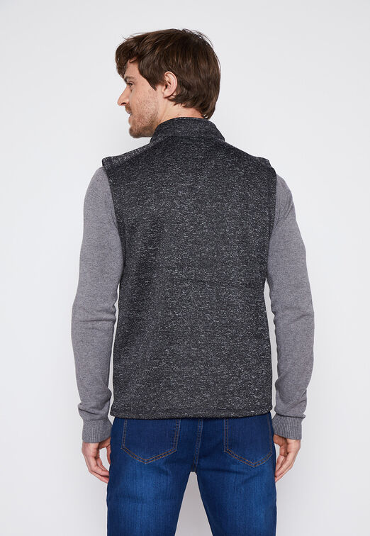 Poleron Hombre Gris Polar Jaspeado Family Shop