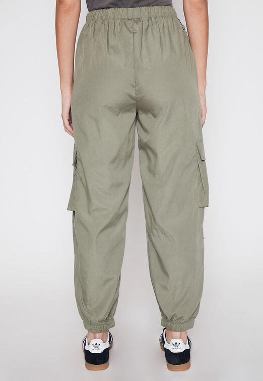 Pantalon Buzo Mujer Verde Cargo Pu o Family Shop