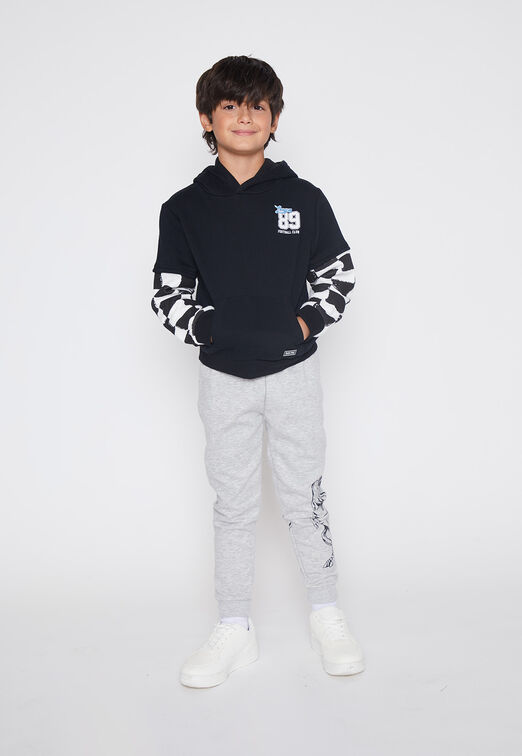 Poleron Nino Negro Racer Family Shop