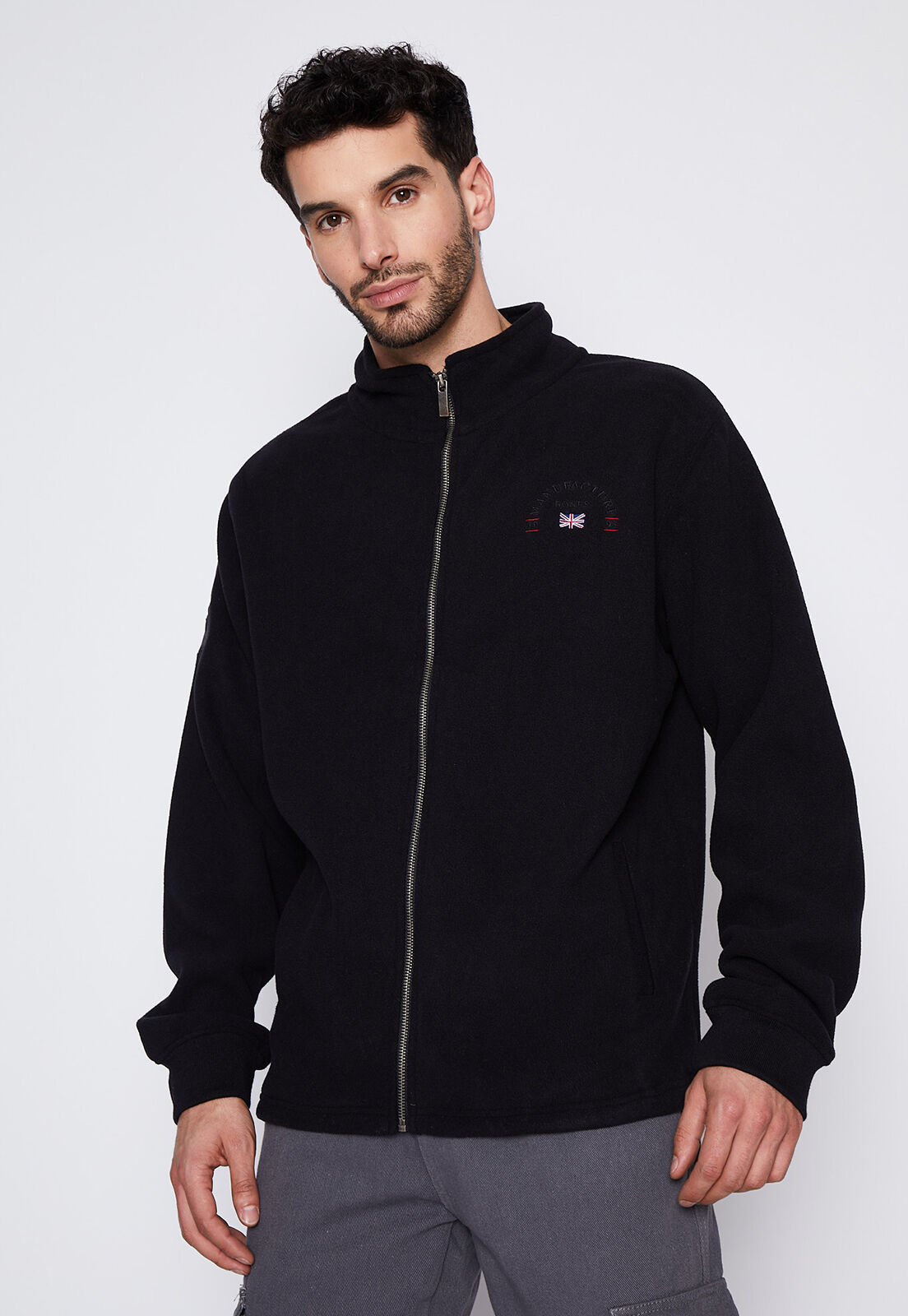 Poleron Hombre Negro Polo Family Shop