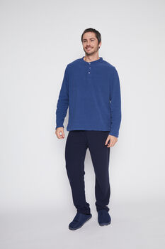 Pijama Hombre Azul Polar  Family Shop