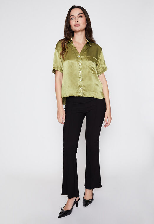 Blusa Mujer Verde Satin Family Shop