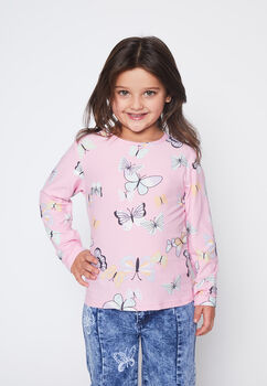 Camiseta Nina Rosado Termica Family Shop