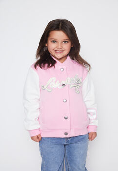 Chaqueta Nina Rosado Bomber University Family Shop