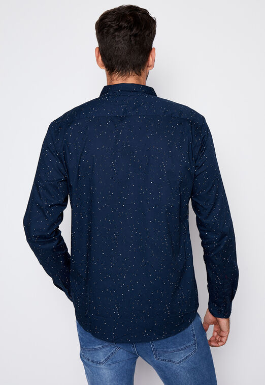Camisa Pequeños Diseños Azul Family Shop