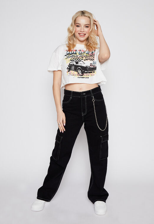 Polera Auto Crop Crudo Family Shop