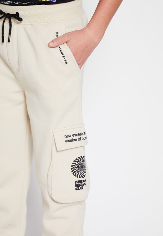 Pantalon De Buzo Print New Era Beige Family Shop