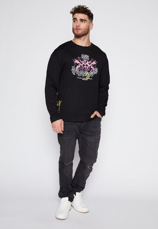 Polera Manga Larga China Negro Family Shop