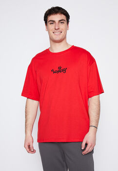 Polera Hombre Rojo Graffiti Family Shop