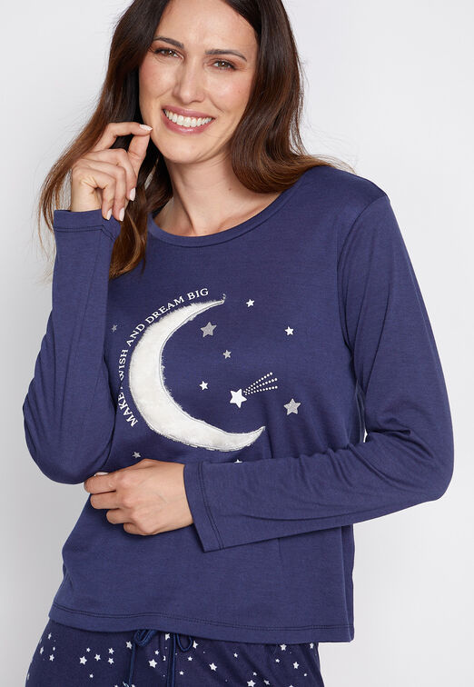 Pijama Algodon Luna Azul Family Shop