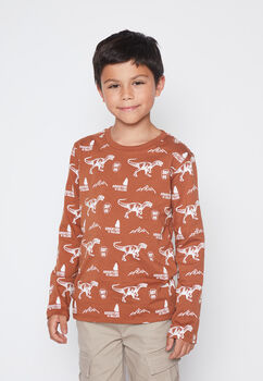 Polera Nino Cafe Colores Family Shop