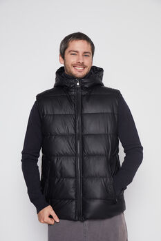 Chaqueta Hombre Negro Sin Manga Family Shop