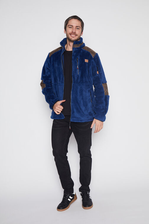 Chaqueta Hombre Azul Peluda Family Shop