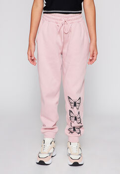 Pantalon de Buzo Mariposas Rosado Family Shop
