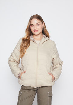 Parka Mujer Beige Basica Family Shop