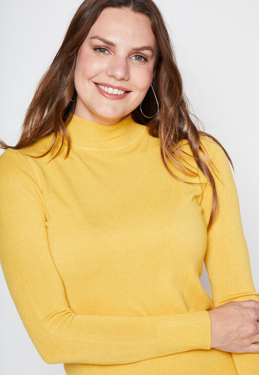 Sweater Cuello Alto Mostaza Family Shop