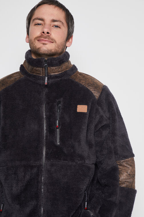 Chaqueta Hombre Gris Peluda Family Shop