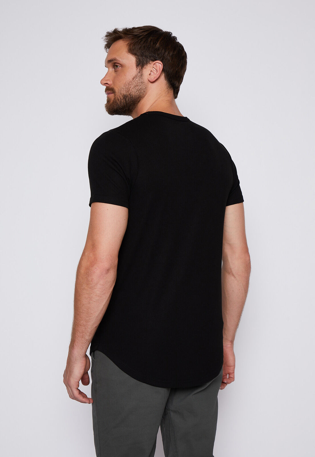 Poleras long on sale fit hombre chile