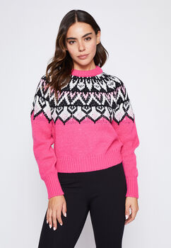 Sweater Mujer Fucsia Etnico Family Shop