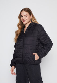 Parka Mujer Negro Basica Family Shop