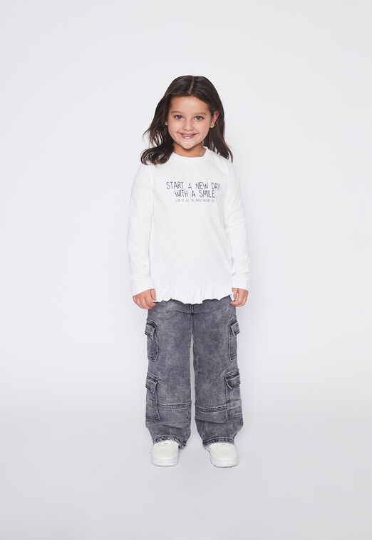 Polera Nina Crudo Vuelo Love Family Shop