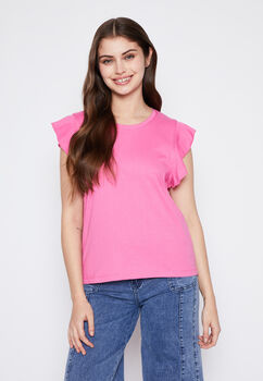 Polera Mujer Fucsia Vuelos Family Shop