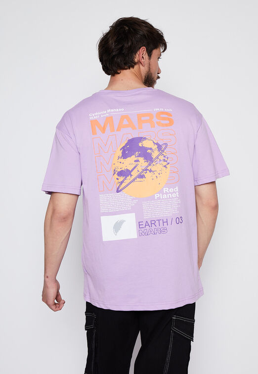 Polera Hombre Lila Galaxia Family Shop